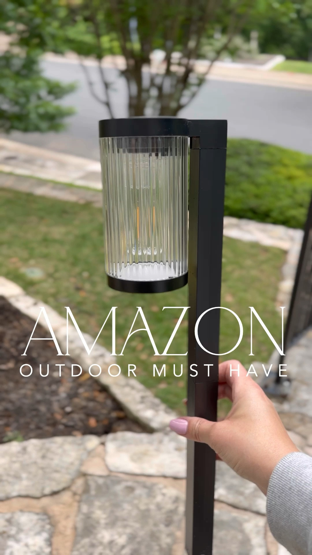 Loving these pretty Amazon outdoor modern fluted solar pathway lights! So easy and affordable! They’ve held up for months now and stay lit well into the night!

#LTKHome #LTKFindsUnder50 #LTKVideo