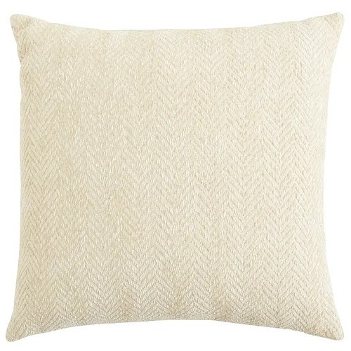 Herringbone Chenille Ivory Pillow | Pier 1 Imports