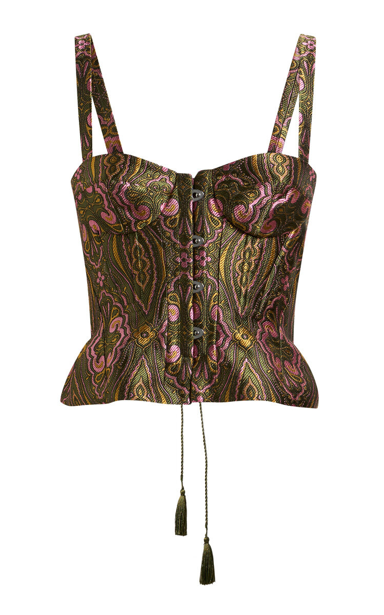 Brocade Corset Top | Moda Operandi (Global)