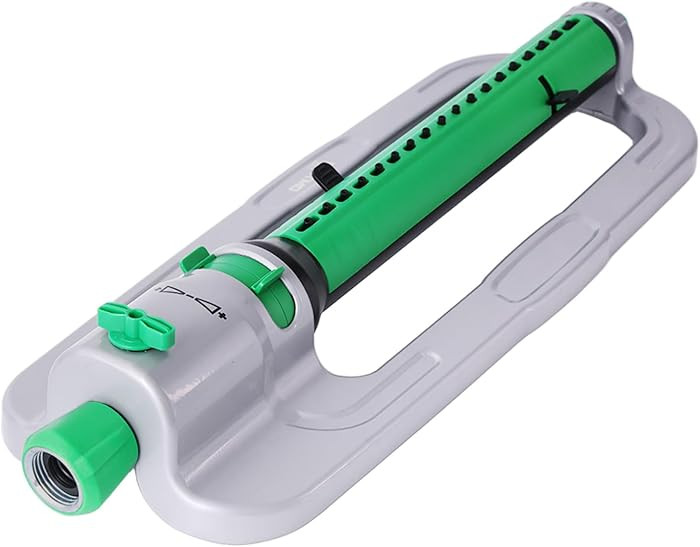 RESTMO Heavy Duty Oscillating Sprinkler with Stable Metal Base, 18 Durable Nozzles, Adjustable Fl... | Amazon (US)