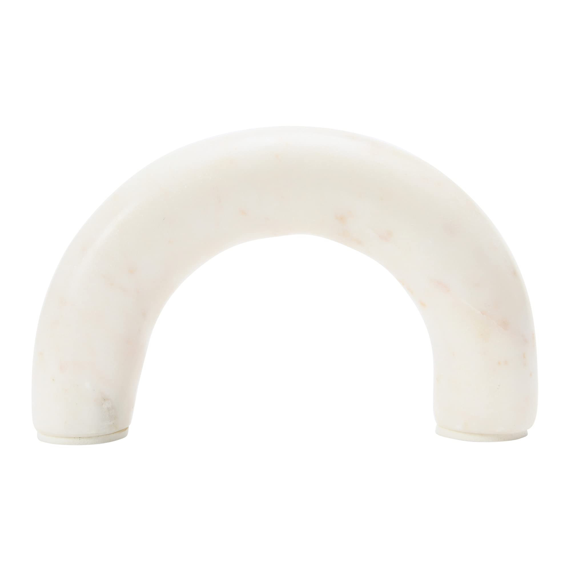 Creative Co-Op Contemporary Marble Accent Arch Decor Décor, White | Amazon (US)