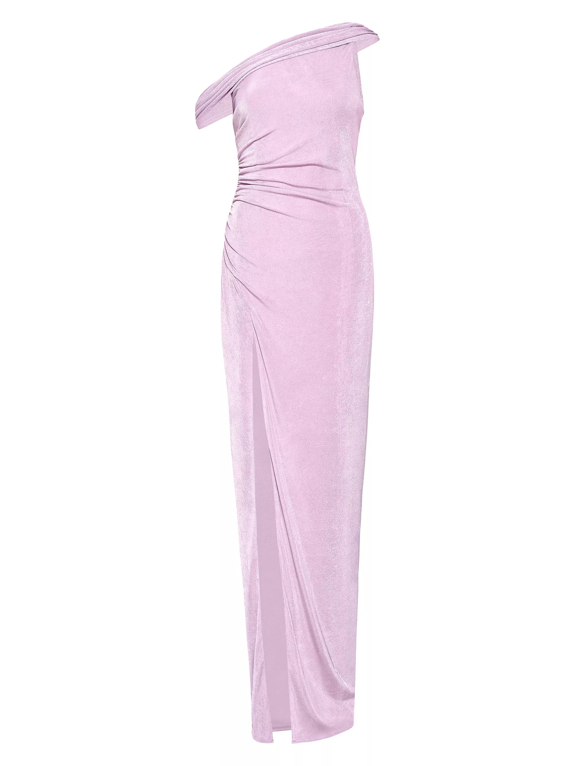 Rhea Asymmetric Shirred Jersey Gown | Saks Fifth Avenue