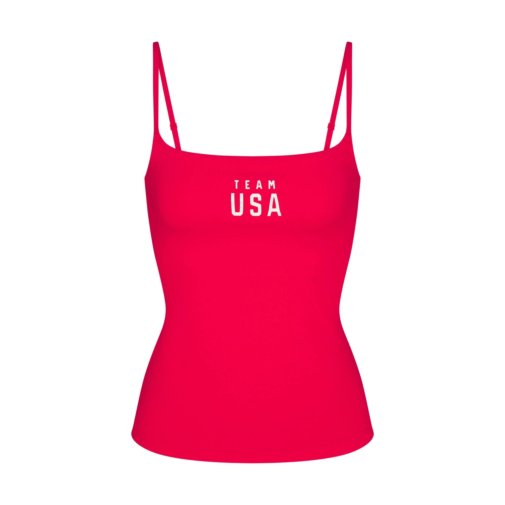 SKIMS FOR TEAM USA COTTON JERSEY OLYMPIC CAMI | RED | SKIMS | SKIMS (US)