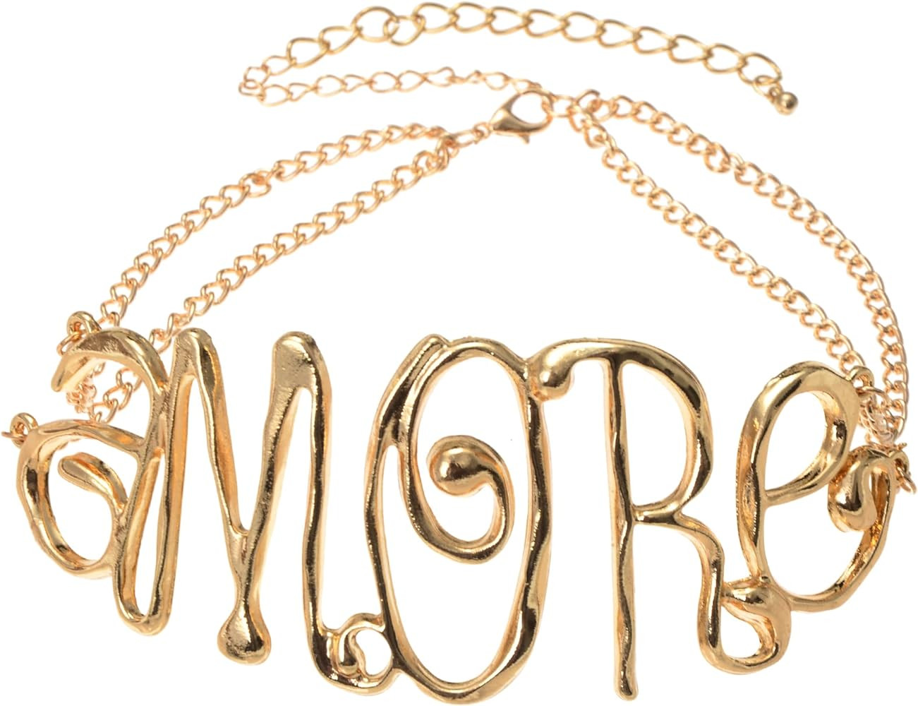 Personality Exaggerated Alloy Hollow Collar bone Choker necklace | Amazon (US)