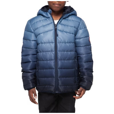 Rokka&Rolla Boys' Reversible Light Puffer Jacket Coat-Navy Peony, size 14-16 | Target