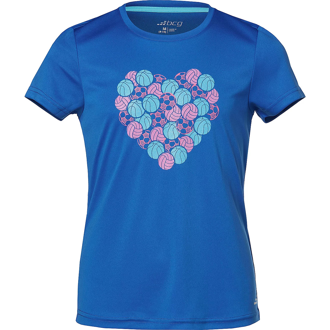 BCG Girls' Turbo Sport Heart T-shirt | Academy Sports + Outdoors