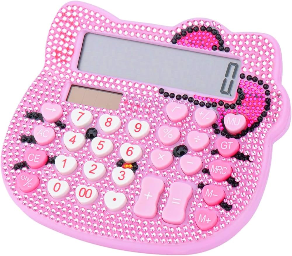 Women Calculators,Desktop Calculator 12 Digit with Large LCD Display and Sensitive Button, Solar ... | Amazon (US)
