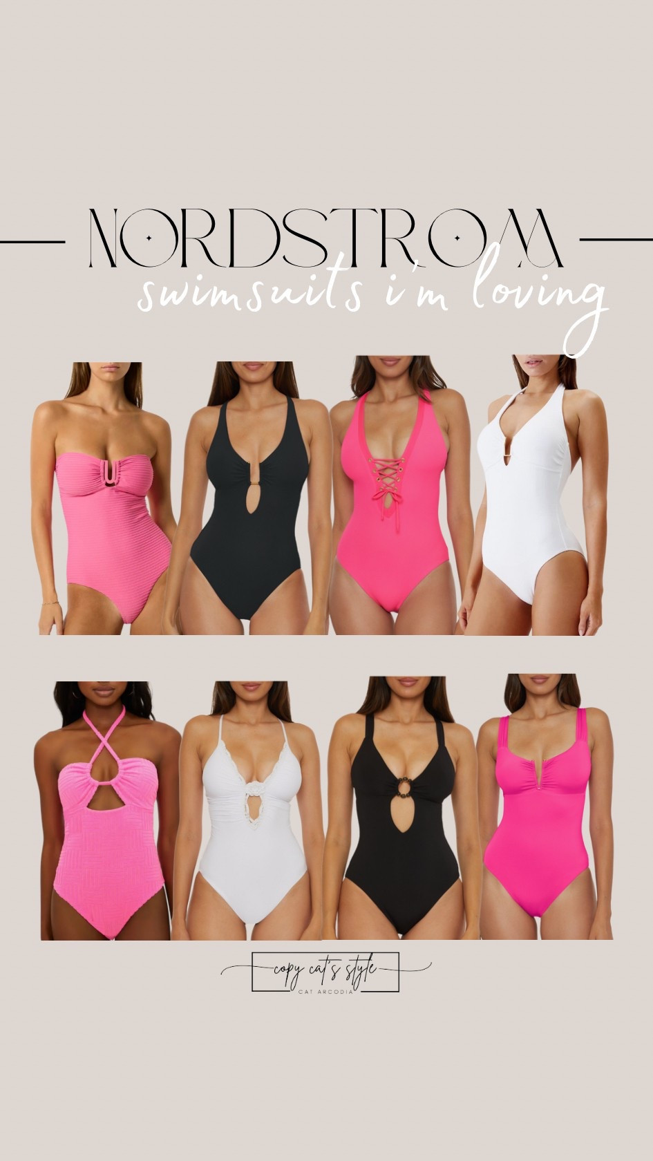 Nordstrom swimsuits I’m loving!! Loving the hot pink color trend. 

#LTKStyleTip #LTKFindsUnder100 #LTKSwim
