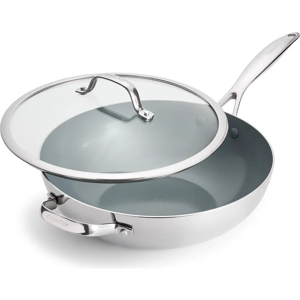 GreenPan Valencia Stainless Steel Nonstick Wok at Nordstrom | Nordstrom