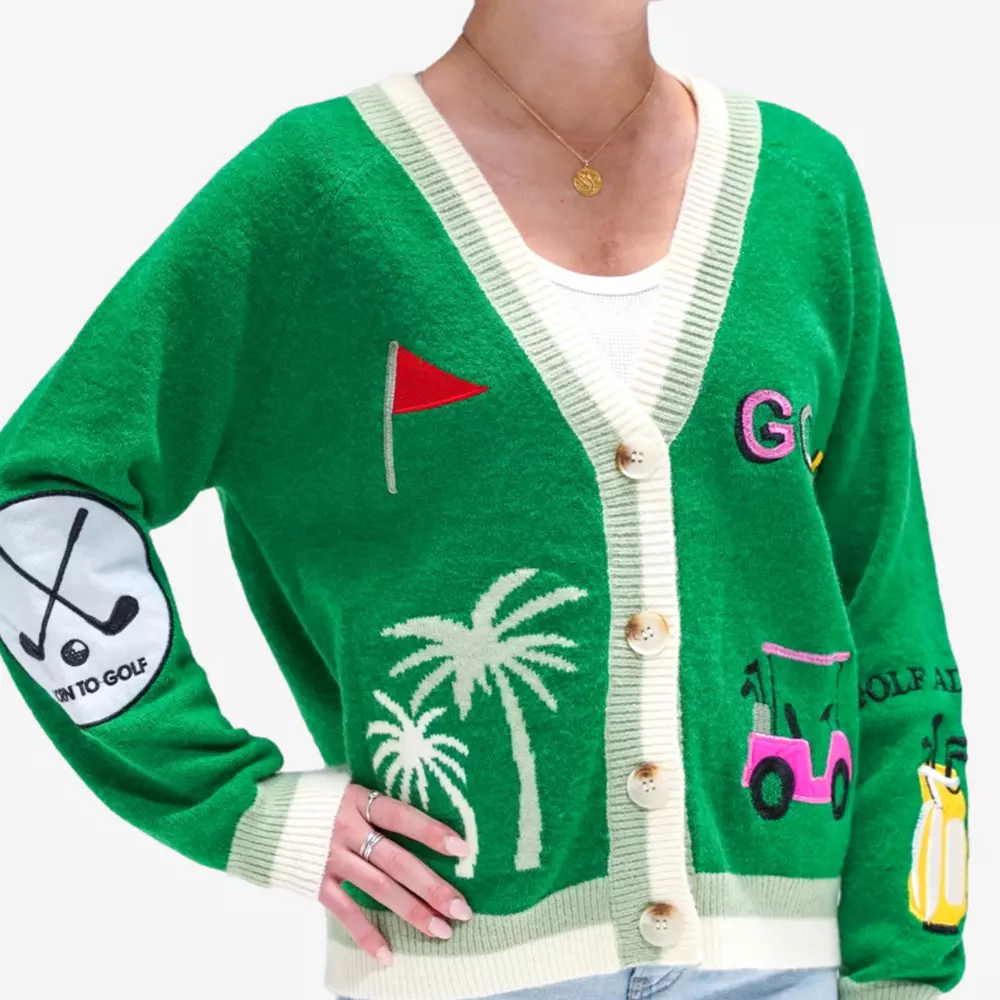 Le Lis Par Tee Patch Women's Cardigan Golf Sweater | PGA TOUR Superstore