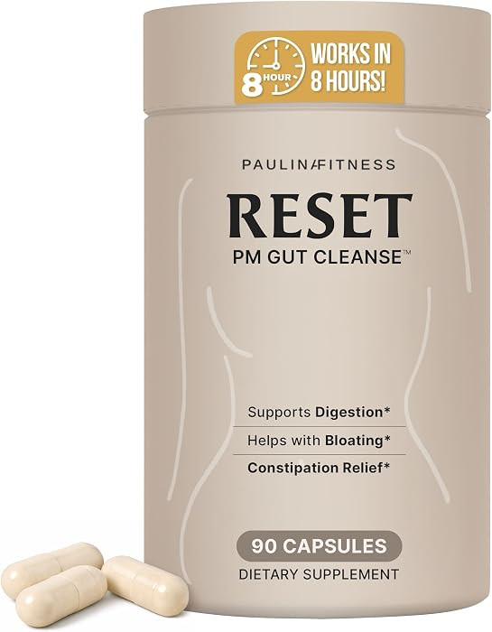 Paulina FITNESS Reset Overnight Digestive Aid, Bloating Relief, & Gut Health Supplement | Natural... | Amazon (US)