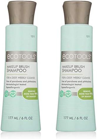 EcoTools Makeup Brush Cleaner Cleansing Shampoo, 6 oz, Pack of 2 ( Packaging may vary ) 12 Fl Oz | Amazon (US)