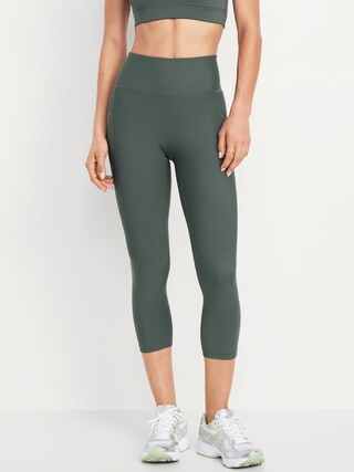 High-Waisted PowerSoft Crop Leggings | Old Navy (US)