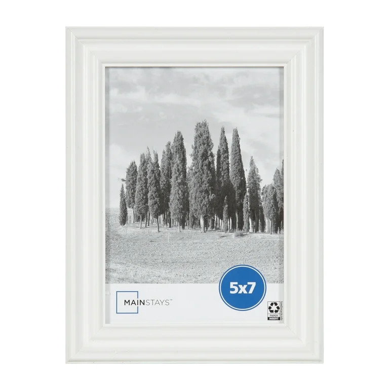 Mainstays 5x7 Traditional Gallery Wall Picture Frame, White | Walmart (US)