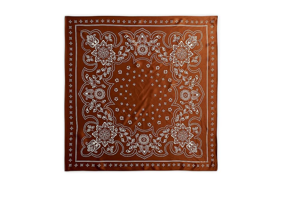 Madewell Silk Bandana (Old Mahogany) Scarves | Zappos