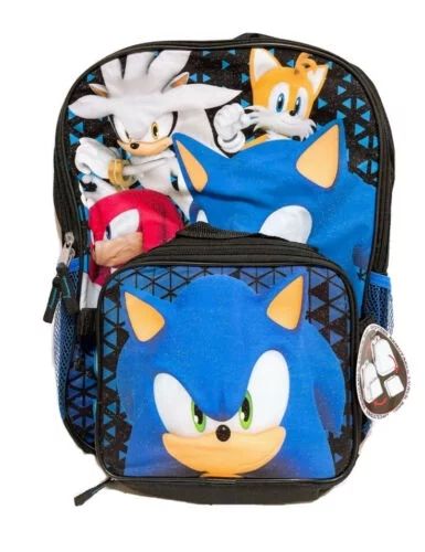 Sonic the Hedgehog 16" Backpack with Detachable Lunchbox | Walmart (US)