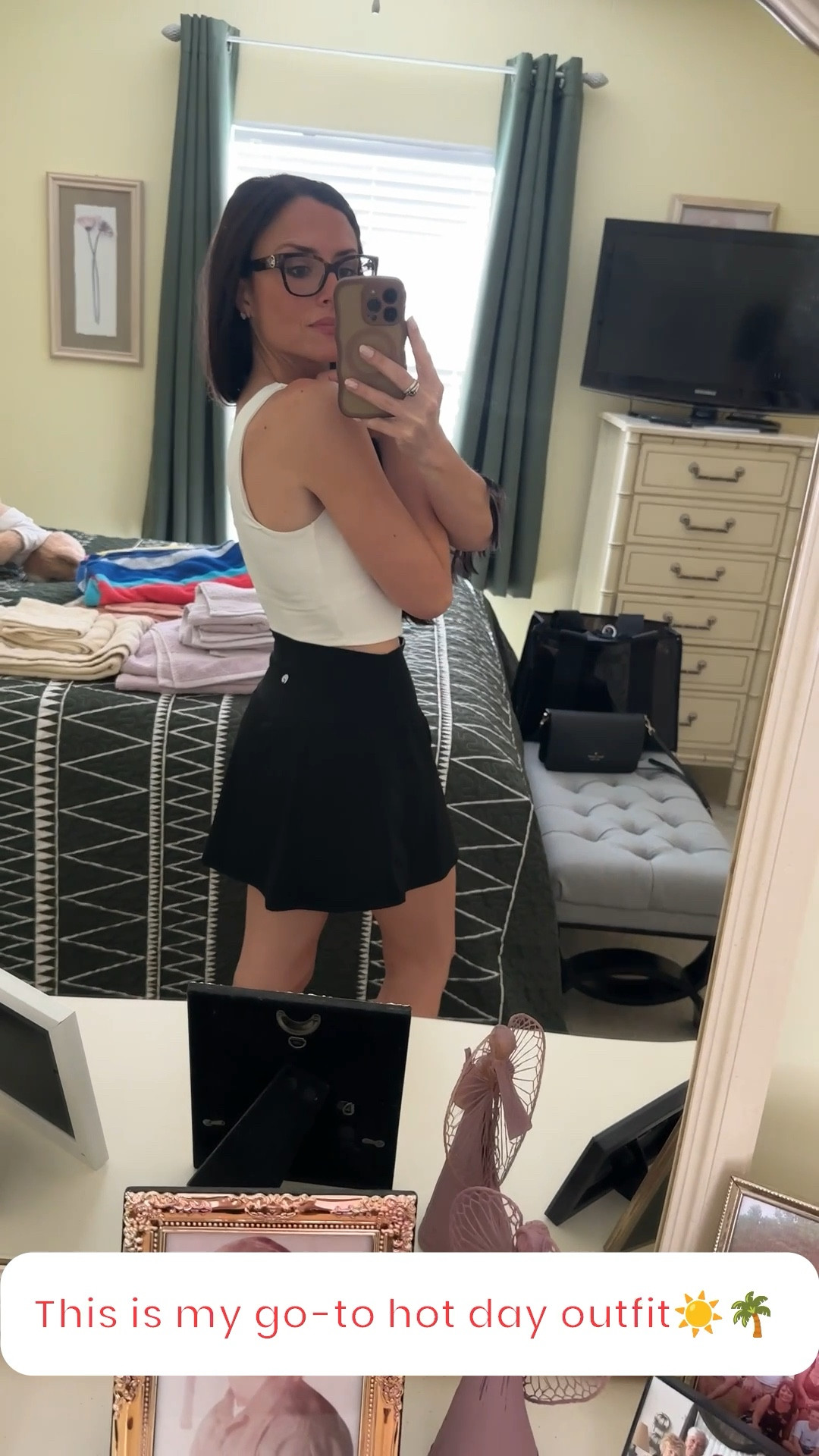 The easiest Florida spring outfit for hot weather ☀️ This girly tennis skirt and tank top combo is perfect for staying cool while still looking put together. Lightweight, breathable, and ideal for everyday wear, mom outfits, casual errands, or weekend plans!! 

#LTKmomlife #LTKdayinmylife #LTKgrwm