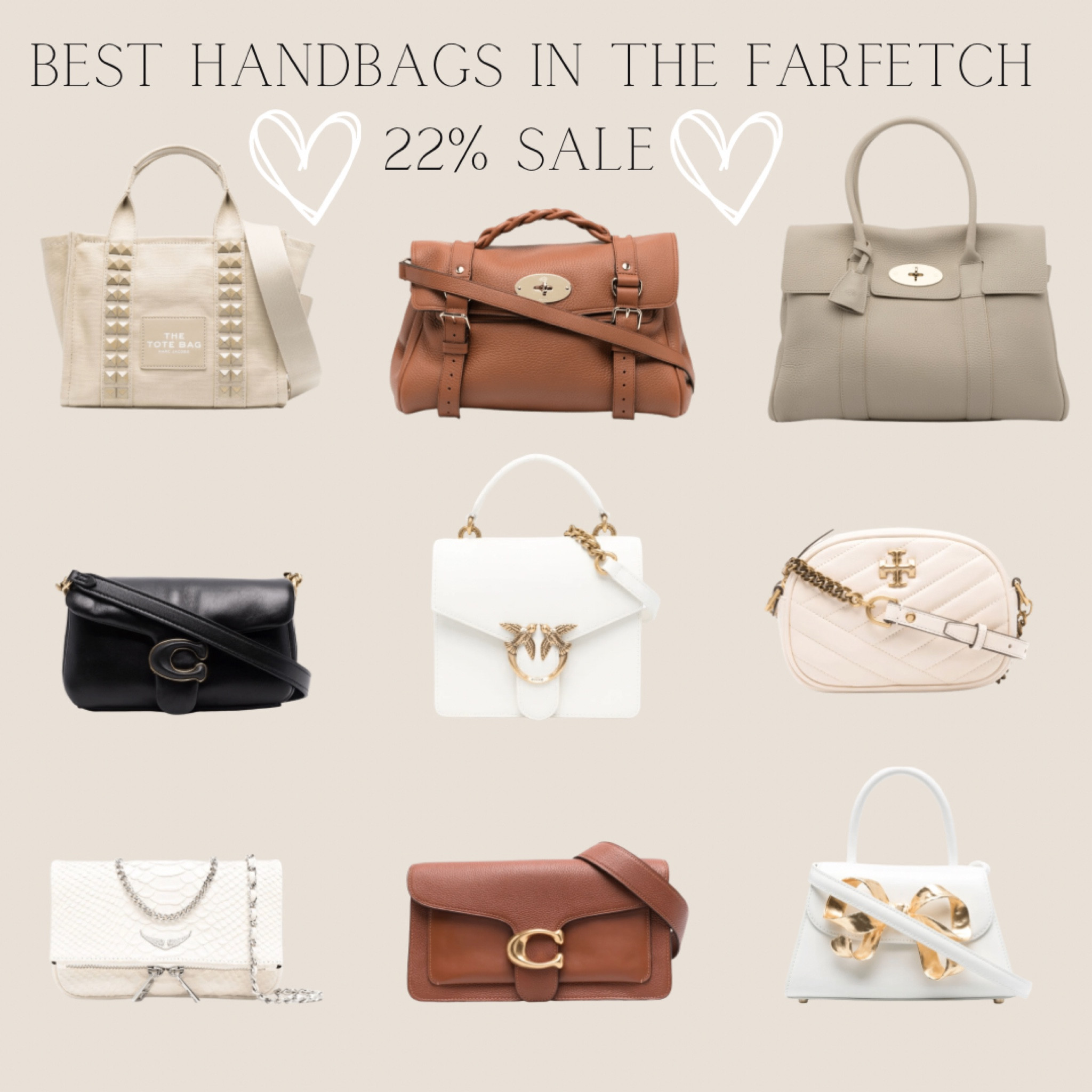 The best handbags you can buy in the Farfetch Singles Day Sale. All bags 22% of full price TODAY. 
Use code EMSHELX for an extra £35 off when spending over £450 

farfetch - farfetch sale - farfetch singles day - farfetch discount - emshelx discount - emshelx code - Marc jacobs - Marc jacobs tote bag - Marc jacobs the tote bag - Marc jacobs sale - mulberry - mulberry Alexa - mulberry Bayswater - Alexa bag - Bayswater - mulberry sale - mulberry Alexa sale - mulberry Bayswater sale - coach - coach tabby bags - coach tabby sale - coach sale - pinko - pinko bag - pink love bag - pinko bird bag - pinko sale - Tory Burch - Tory Burch bag - Tory Burch sale - Zadig and Voltaire - zadig and volatire bag - rock bag - zadig and Voltaire sale - self portrait - self portrait bag - self portrait bow bag - self portrait sale 

#LTKstyletip #LTKwedding #LTKsalealert