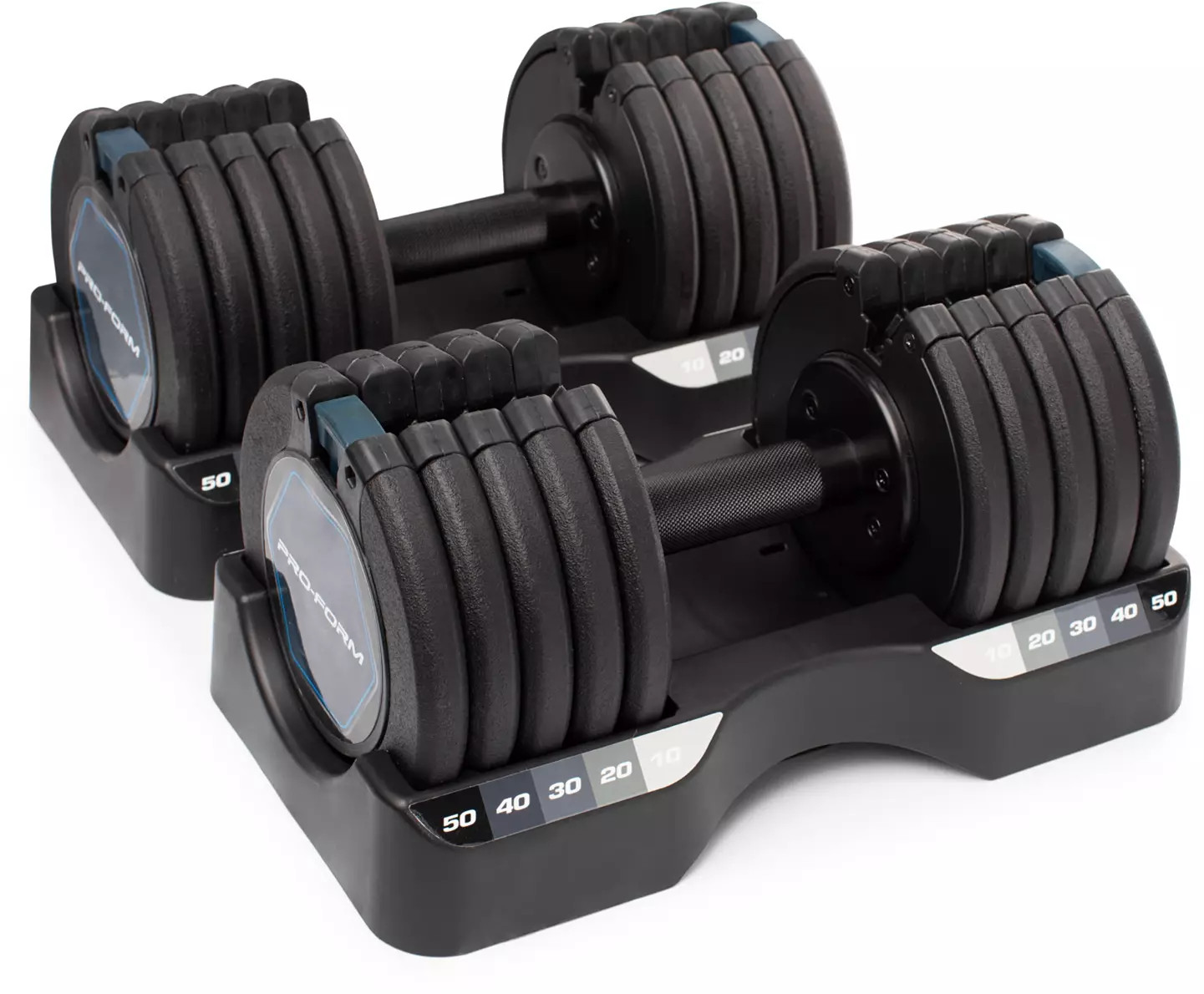 ProForm Select-A-Weight Dumbbell Set – 50 lbs. | DICK'S Sporting Goods