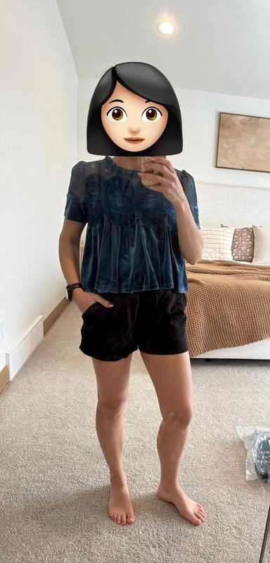 En Elly Velvet Scallop Top | Anthropologie (US)