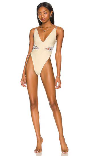 Camila Coelho Caprice One Piece in Neutral. - size XXS (also in S, XS) | Revolve Clothing (Global)