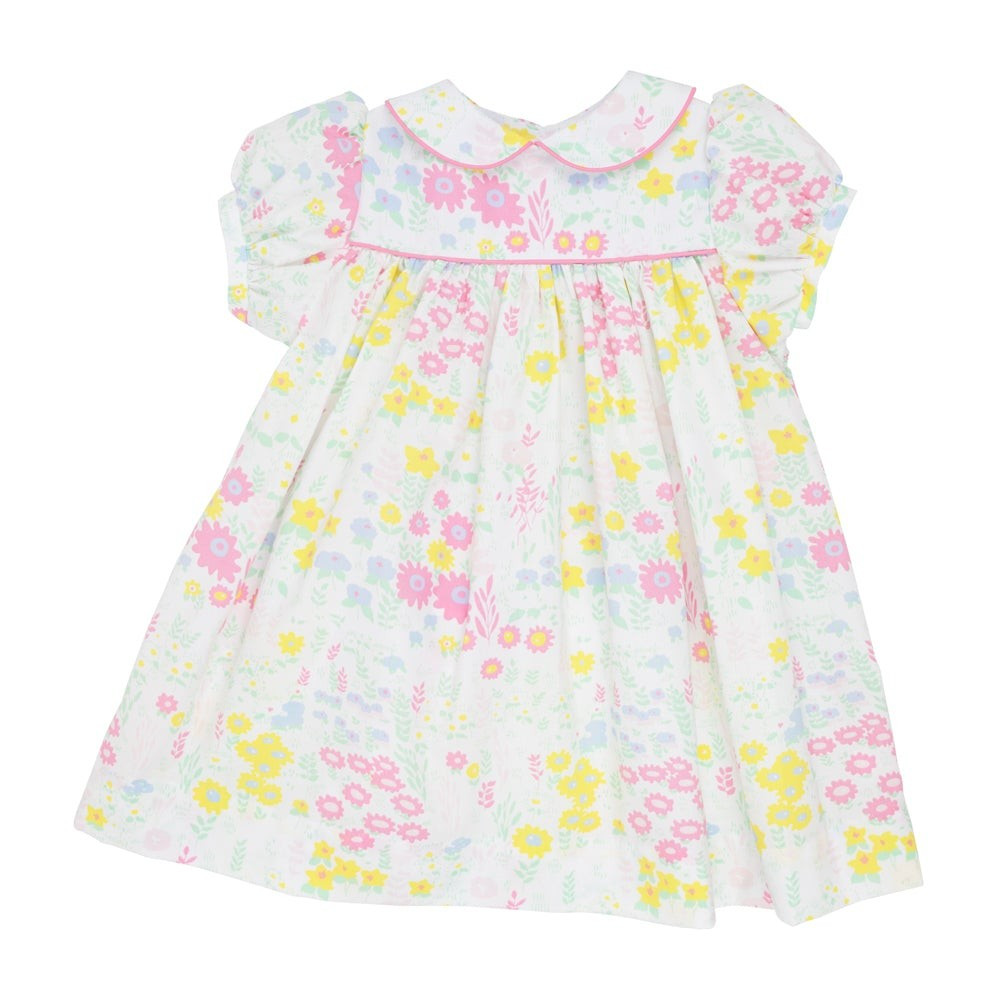 Mary Dal Dress (with bloomers) - Winchester Wildflower with Hamptons Hot Pink | The Beaufort Bonnet Company