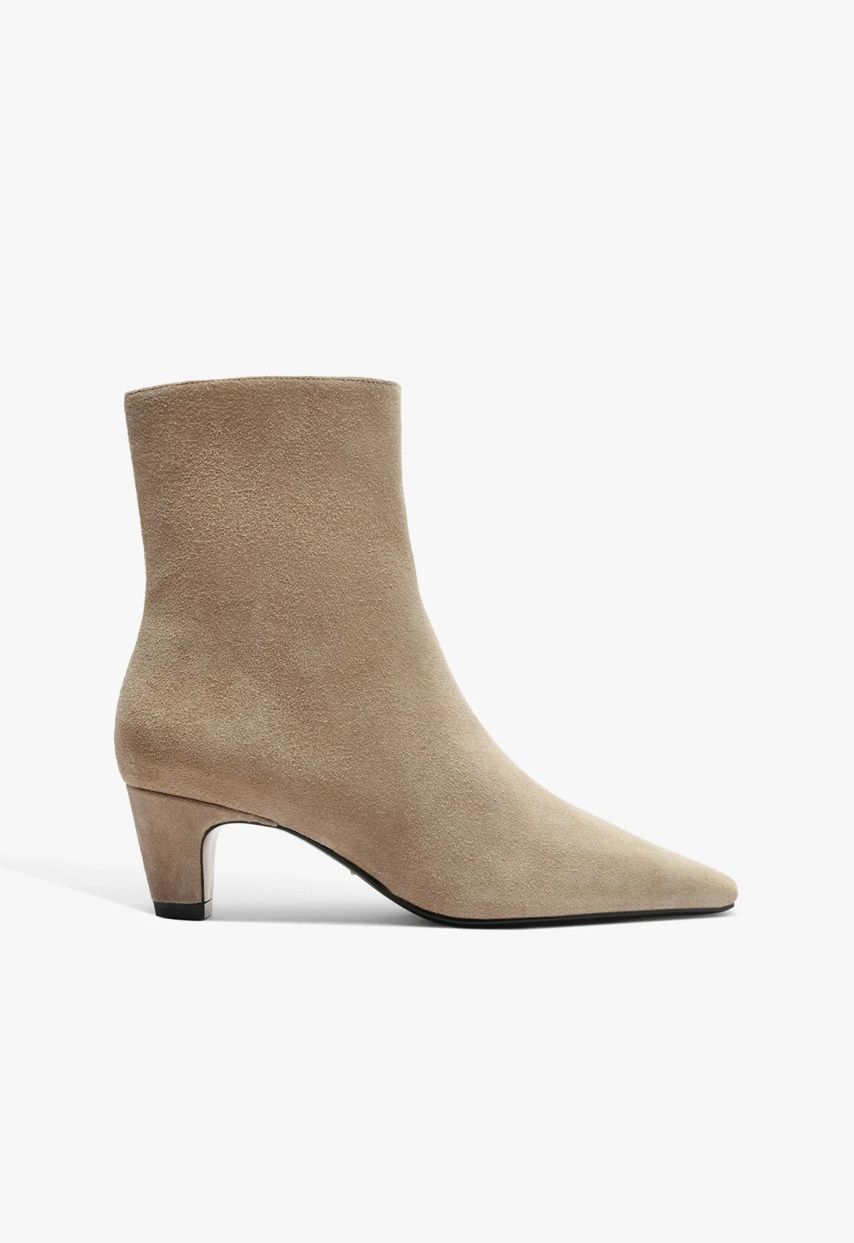 Beige Suede Bootie Dellia | SCHUTZ | Schutz (US)