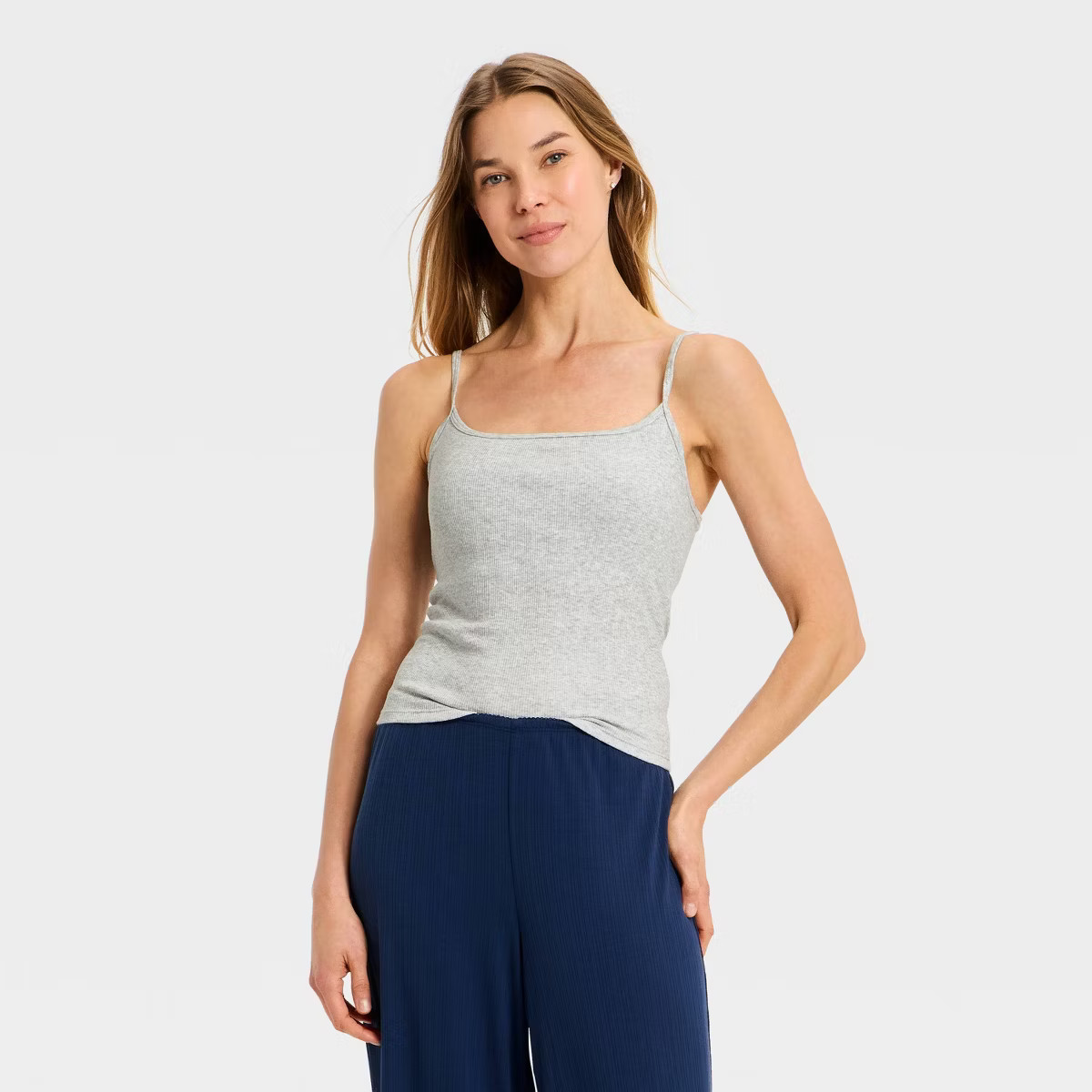Women's Ribbed Built-in-Bra Sleep Camisole - Auden™ | Target