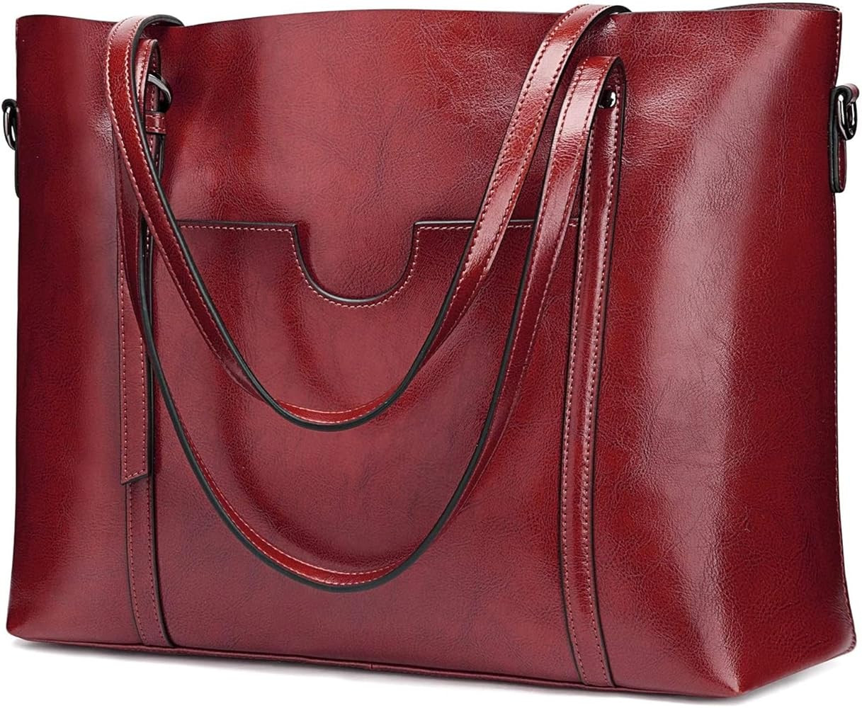 S-ZONE Women's Vintage 3-Way Genuine Leather Tote Shoulder Bag Handbag Fashion Handbag Messenger ... | Amazon (UK)