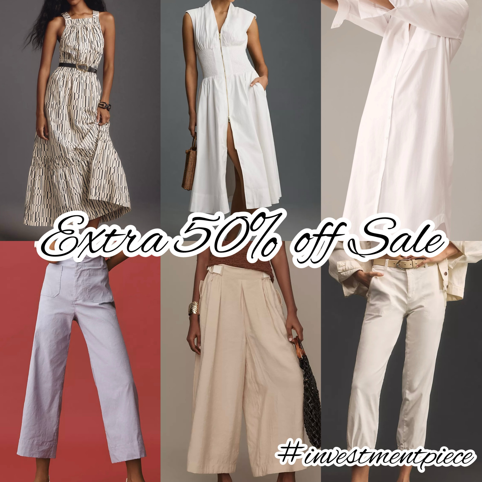 From must have dresses to the best throw on and go pants- get an extra 50% off sale @anthropologie (no code needed!) These are what I’m shopping! #investmentpiece 

#LTKSaleAlert #LTKStyleTip #LTKFindsUnder100