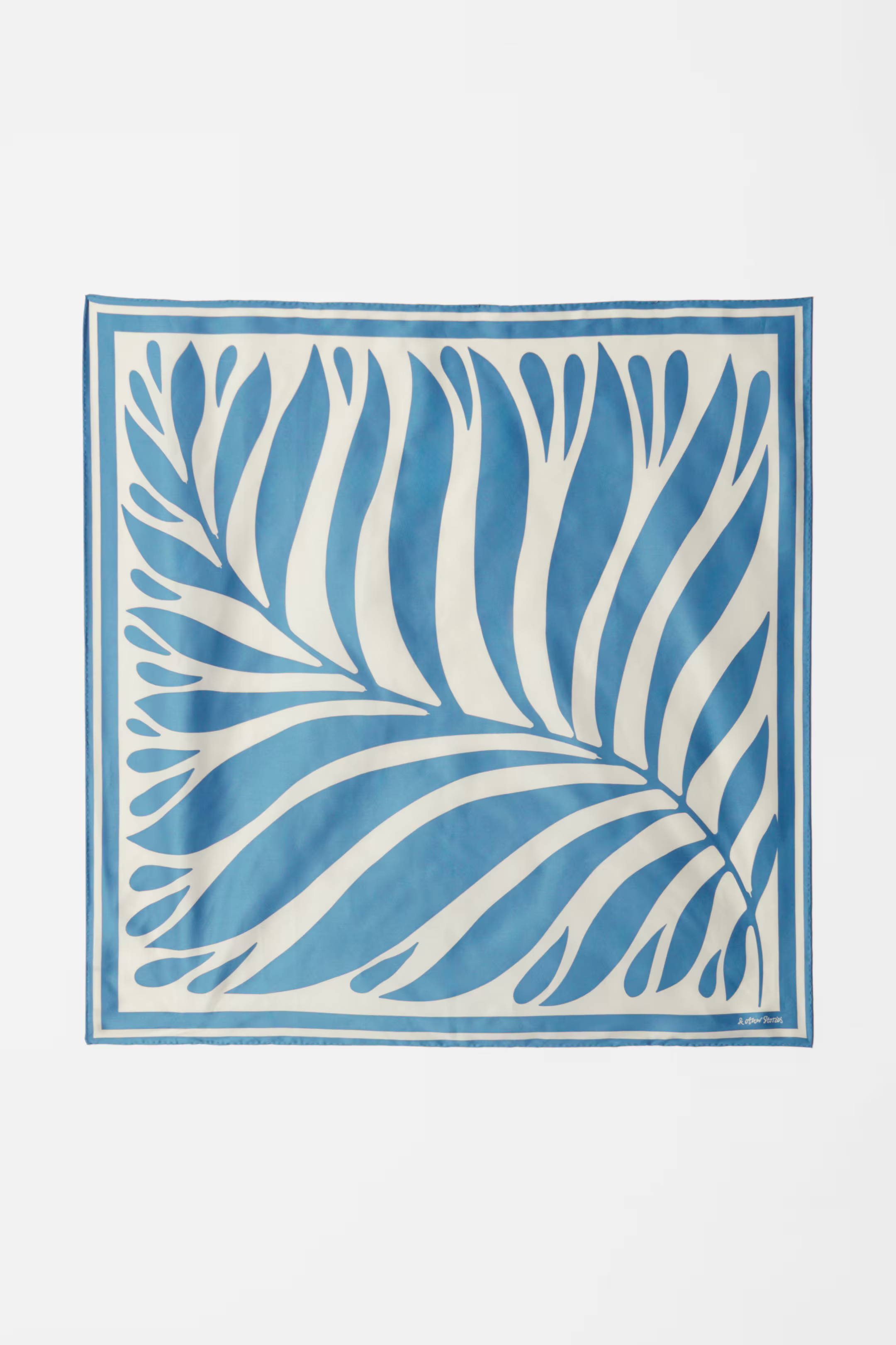 Leaf-Print Square Scarf | H&M (UK, MY, IN, SG, PH, TW, HK)