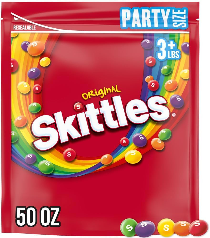 SKITTLES Original Chewy Candy Rainbow Colorful Bite Size Snacks for Celebrations, Parties, Holida... | Amazon (US)