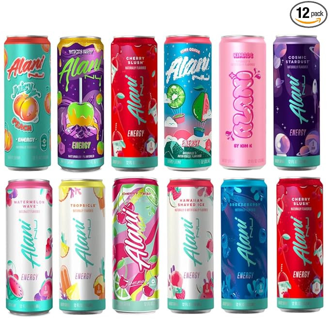 Generic Alani Energy Drink Assorted Variety Pack 12 Fl Oz Cans (12 Pack) | Amazon (US)