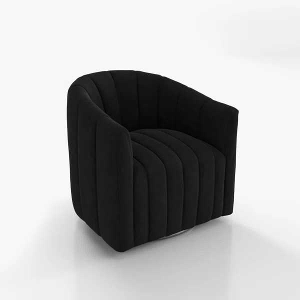 Annelotte Velvet Swivel Barrel Chair | Wayfair North America