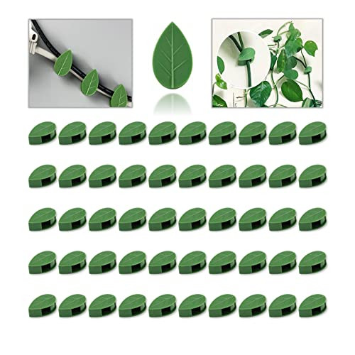 Plant Climbing Wall Fixture Clips, Hanging Plant Clips, 50 Pcs Vine Clips for Vines Traction, Invisible Self-Adhesive Leaf Plant Clips for Climbing Plants Plant Wall Climbing Clips for Wire Fixing | Amazon (US)