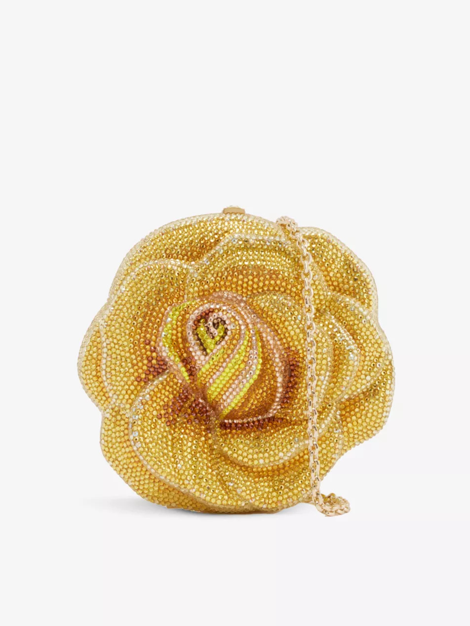 Rose metal clutch bag | Selfridges