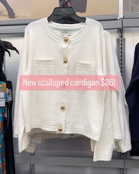 BACK IN STOCK! 🎉 My scalloped lady cardigan was just restocked! 🙌🏻 I also have it in pink and black and love all 3 colors! 

Walmart finds lady jacket with gold buttons 

#LTKSaleAlert #LTKFindsUnder50 #LTKStyleTip