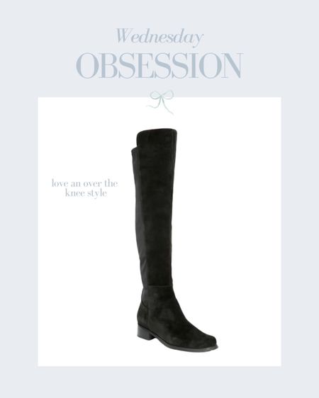 Chic black over the knee boots! Love these for fall and winter. A top seller last year that is available again this season. Pair with a cute mini dress for a holiday party!

#LTKSeasonal #LTKshoecrush #LTKstyletip