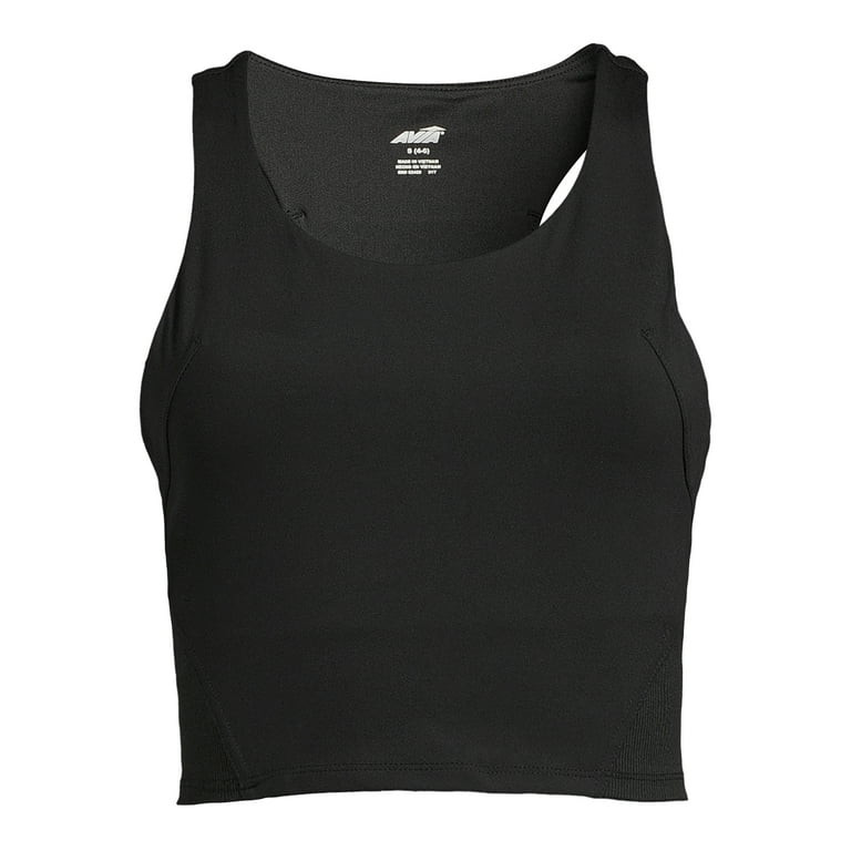 Avia Women's Ribbed Longline Racerback Bra Top, Sizes XS-XXXL | Walmart (US)