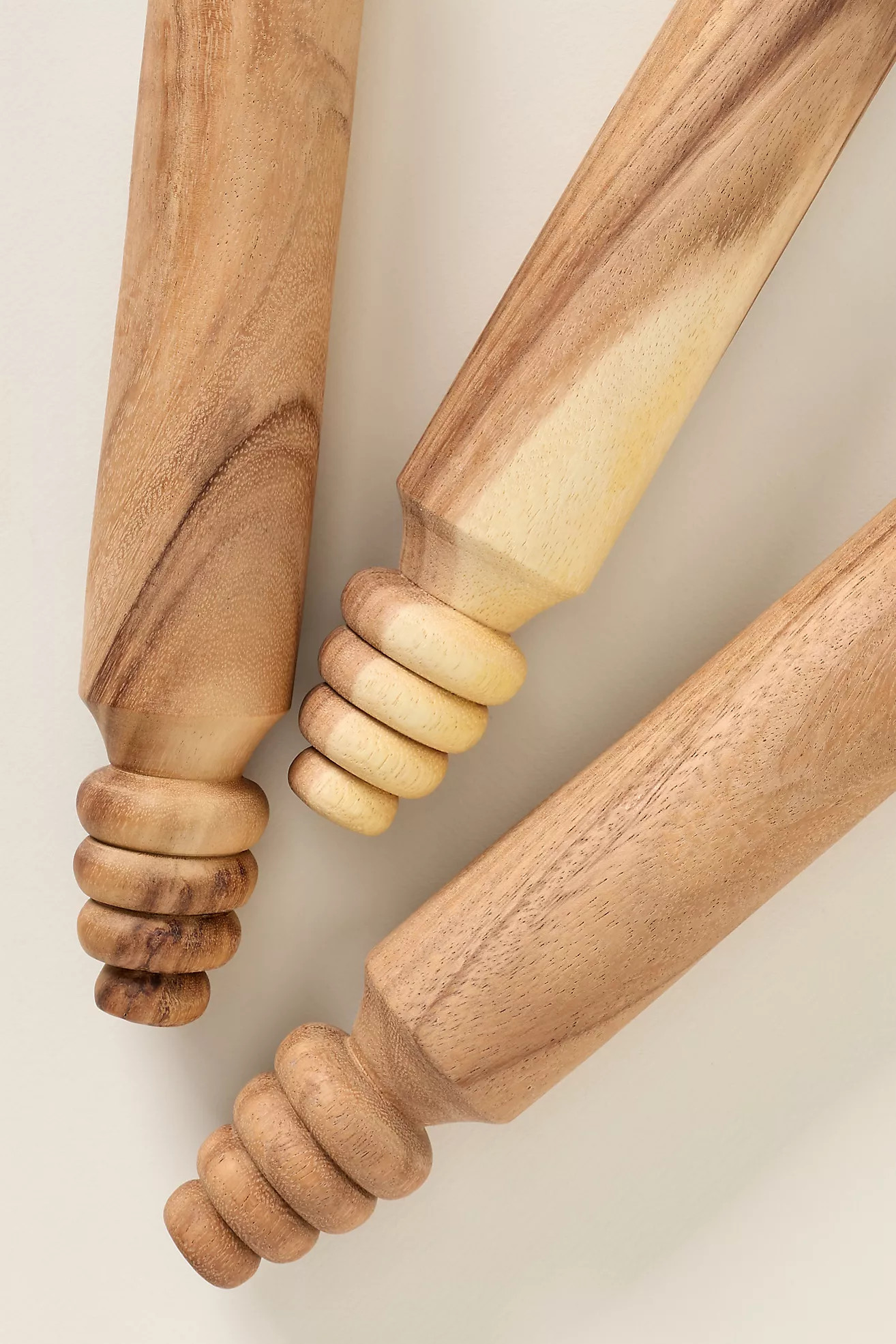 Cara Hand Carved Twist Rolling Pin | Anthropologie (US)