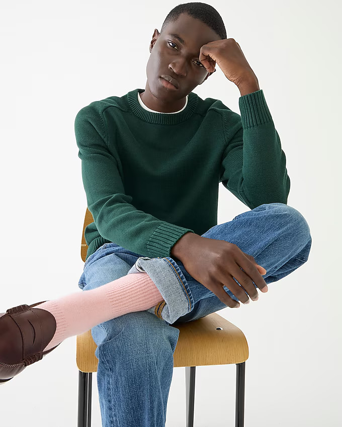 Heritage cotton crewneck sweater | J. Crew US