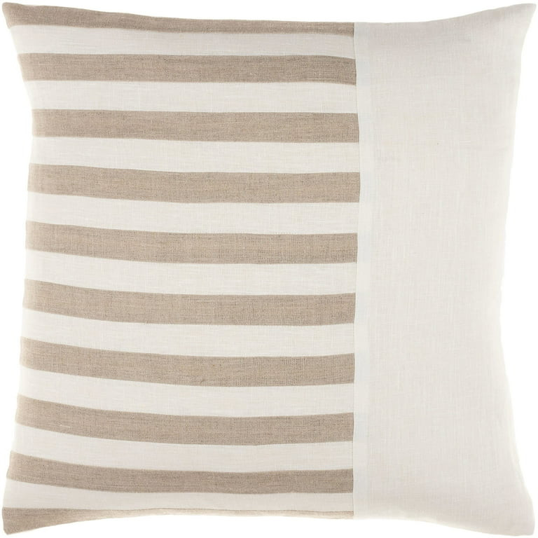 Surya Roxbury Linen Pillow Cover With Cream And Ivory Finish RXB002-1818 - Walmart.com | Walmart (US)