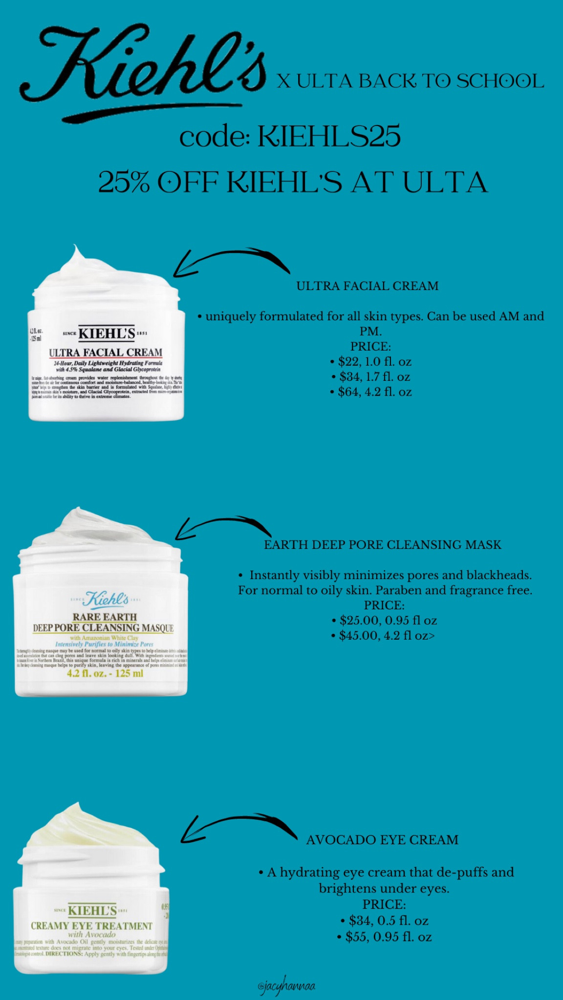 Kiehl’s Skincare MUST HAVE(S) 🫧 
CODE:KIEHLS25 for 25% off at Ultabeauty 🤍

#LTKsalealert #LTKbeauty #LTKSale