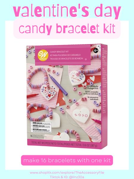 Valentine’s Day craft kit - make your own candy bracelets 

Valentine’s Day party favors, Valentine’s Day gift, Valentine’s Day decor #blushpink #winterlooks #winteroutfits #winterstyle #winterfashion #wintertrends #shacket #jacket #sale #under50 #under100 #under40 #workwear #ootd #bohochic #bohodecor #bohofashion #bohemian #contemporarystyle #modern #bohohome #modernhome #homedecor #amazonfinds #nordstrom #bestofbeauty #beautymusthaves #beautyfavorites #goldjewelry #stackingrings #toryburch #comfystyle #easyfashion #vacationstyle #goldrings #goldnecklaces #fallinspo #lipliner #lipplumper #lipstick #lipgloss #makeup #blazers #primeday #StyleYouCanTrust #giftguide #LTKRefresh #LTKSale #springoutfits #fallfavorites #LTKbacktoschool #fallfashion #vacationdresses #resortfashion #summerfashion #summerstyle #rustichomedecor #liketkit #highheels #Itkhome #Itkgifts #Itkgiftguides #springtops #summertops #Itksalealert #LTKRefresh #fedorahats #bodycondresses #sweaterdresses #bodysuits #miniskirts #midiskirts #longskirts #minidresses #mididresses #shortskirts #shortdresses #maxiskirts #maxidresses #watches #backpacks #camis #croppedcamis #croppedtops #highwaistedshorts #goldjewelry #stackingrings #toryburch #comfystyle #easyfashion #vacationstyle #goldrings #goldnecklaces #fallinspo #lipliner #lipplumper #lipstick #lipgloss #makeup #blazers #highwaistedskirts #momjeans #momshorts #capris #overalls #overallshorts #distressesshorts #distressedjeans #newyearseveoutfits #whiteshorts #contemporary #leggings #blackleggings #bralettes #lacebralettes #clutches #crossbodybags #competition #beachbag #halloweendecor #totebag #luggage #carryon #blazers #airpodcase #iphonecase #hairaccessories #fragrance #candles #perfume #jewelry #earrings #studearrings #hoopearrings #simplestyle #aestheticstyle #designerdupes #luxurystyle #bohofall #strawbags #strawhats #kitchenfinds #amazonfavorites #bohodecor #aesthetics 



#LTKSeasonal #LTKkids #LTKFind