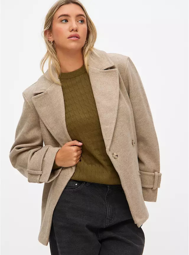 Buy Neutral Twill Short Trench Coat M | Jackets | Tu | Tu Clothing