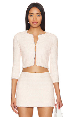 DEVON WINDSOR Mimi Jacket in Sandy Tweed from Revolve.com | Revolve Clothing (Global)