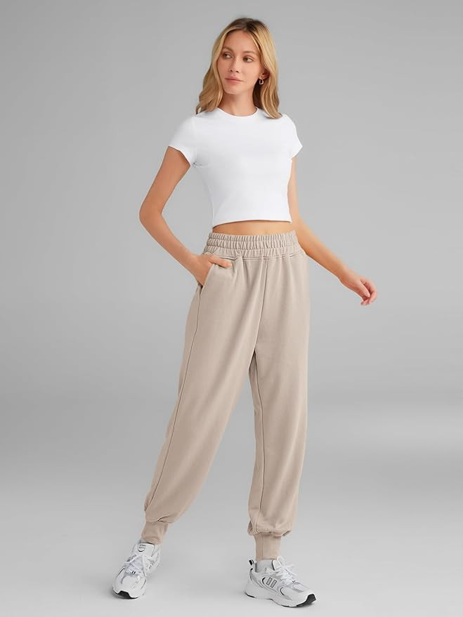 Yovela Womens High Waisted Baggy Sweatpants 2023 Fall Jogger Pants Y2k Trendy Lounge Trousers wit... | Amazon (US)