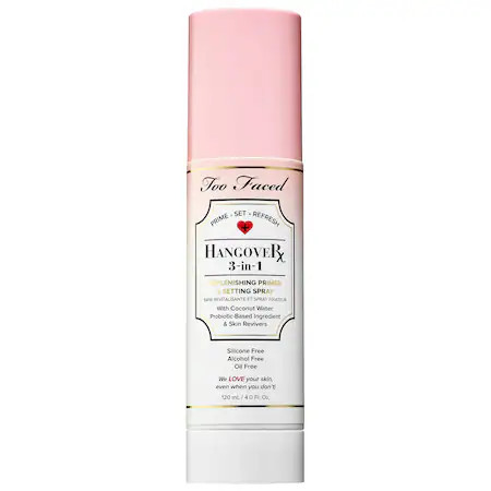 Too Faced Hangover 3-in-1 Replenishing Primer & Setting Spray 4 oz/ 120 mL | Sephora (US)