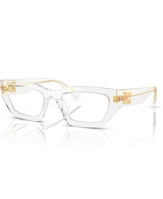 Women's Irregular Eyeglasses, MU 03XV | Macy's