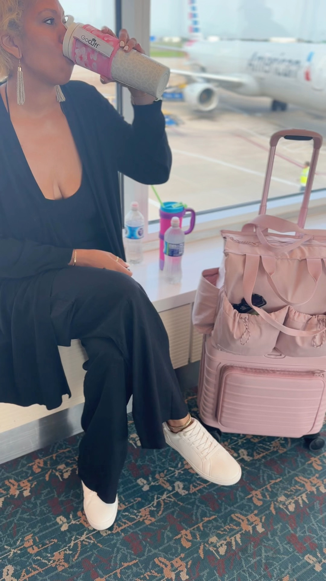 Airport Outfit the perfect luggage for carry on travel. Beis luggage 

#LTKTravel #LTKSummerSales #LTKStyleTip